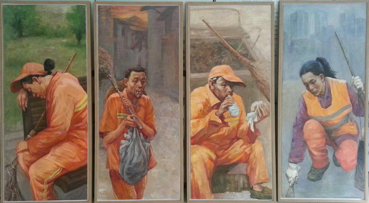 油画作品《四季暖流》，此作品获得重庆市第16届美术书法摄影作品一等然（作者：谭市明）.jpg